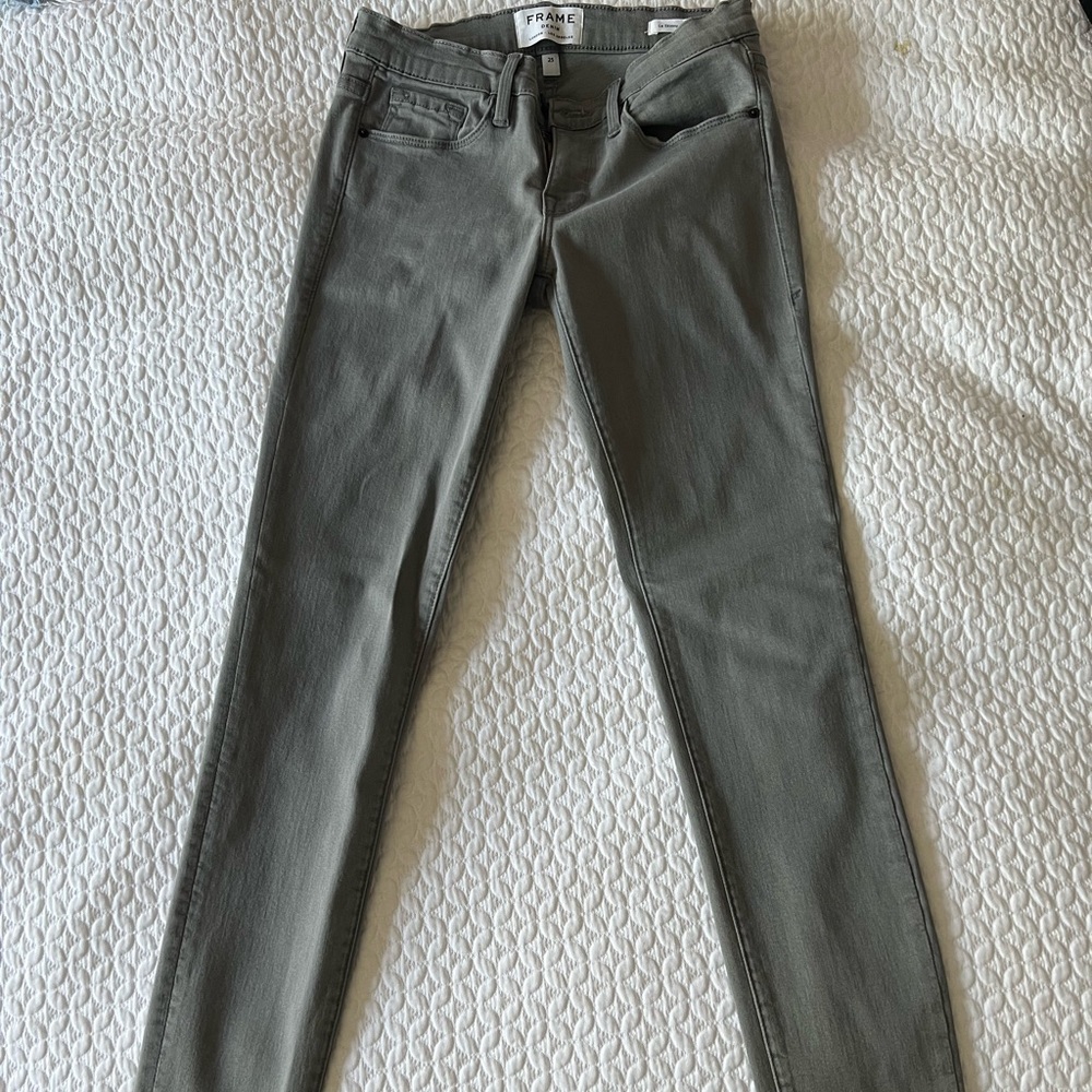 Frame Denim Skinny Jeans - Size 25 in Gray